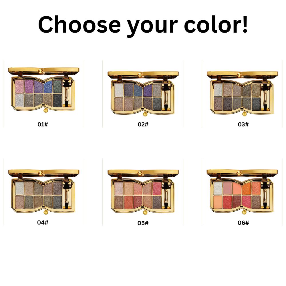 GlamGlow - 10-Color Glitter Eyeshadow Palette