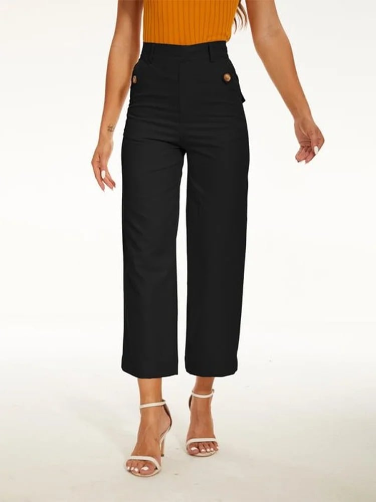 Damen-Culotte aus Twill mit Schlupfbund