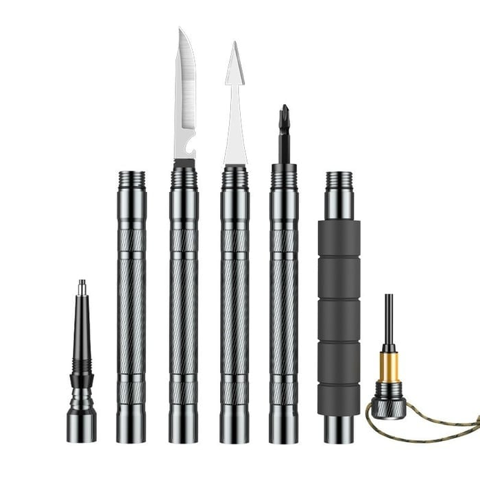 Multi-Function Modular Hiking Stick with Built-In Storage