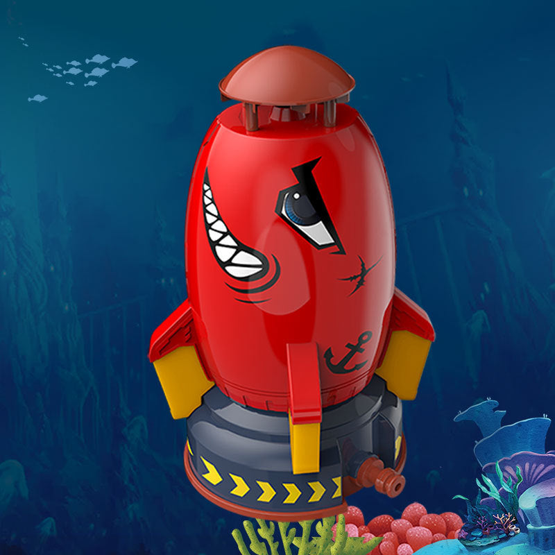 Rocket Water Sprinkler Toy for Outdoor Backyard Summer Play