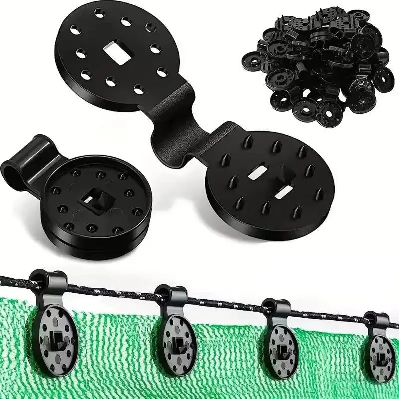 GripForce Garden Clips – 50-Pack Net and Tarp Fasteners