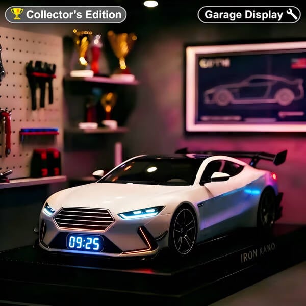 LED budík ve stylu hyperauta se zvukovými efekty motoru