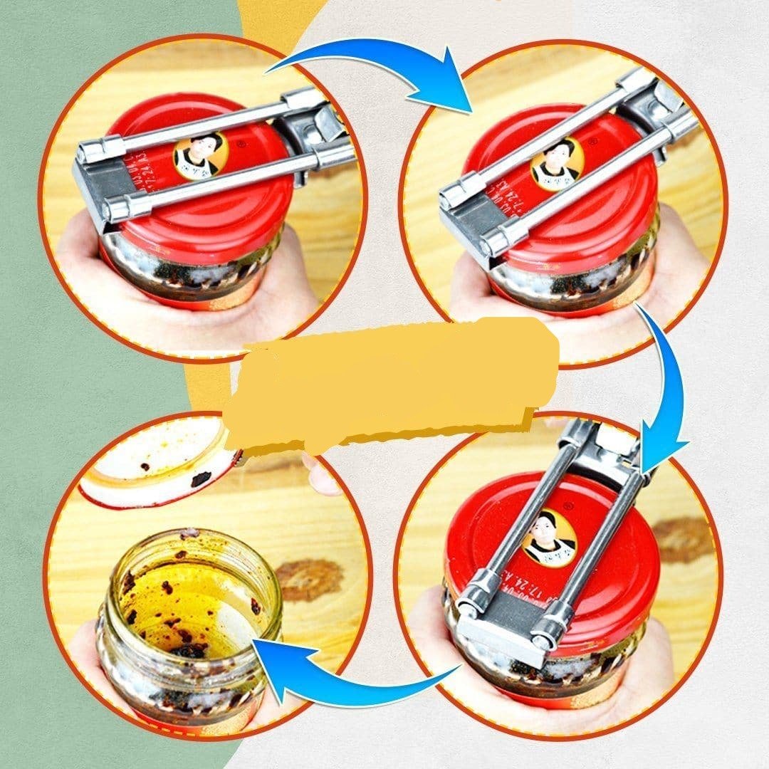 Adjustable Jar and Bottle Opener for Kitchen Containers