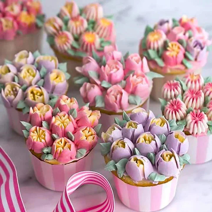 BloomCrest — Russian Piping Tips Set for Floral Cake and Cupcake Decorating