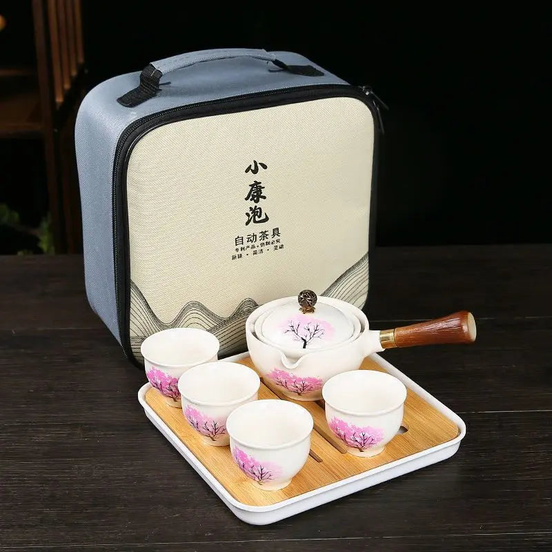 Tetera de Cerámica con Infusor Giratorio Flor de Cerezo