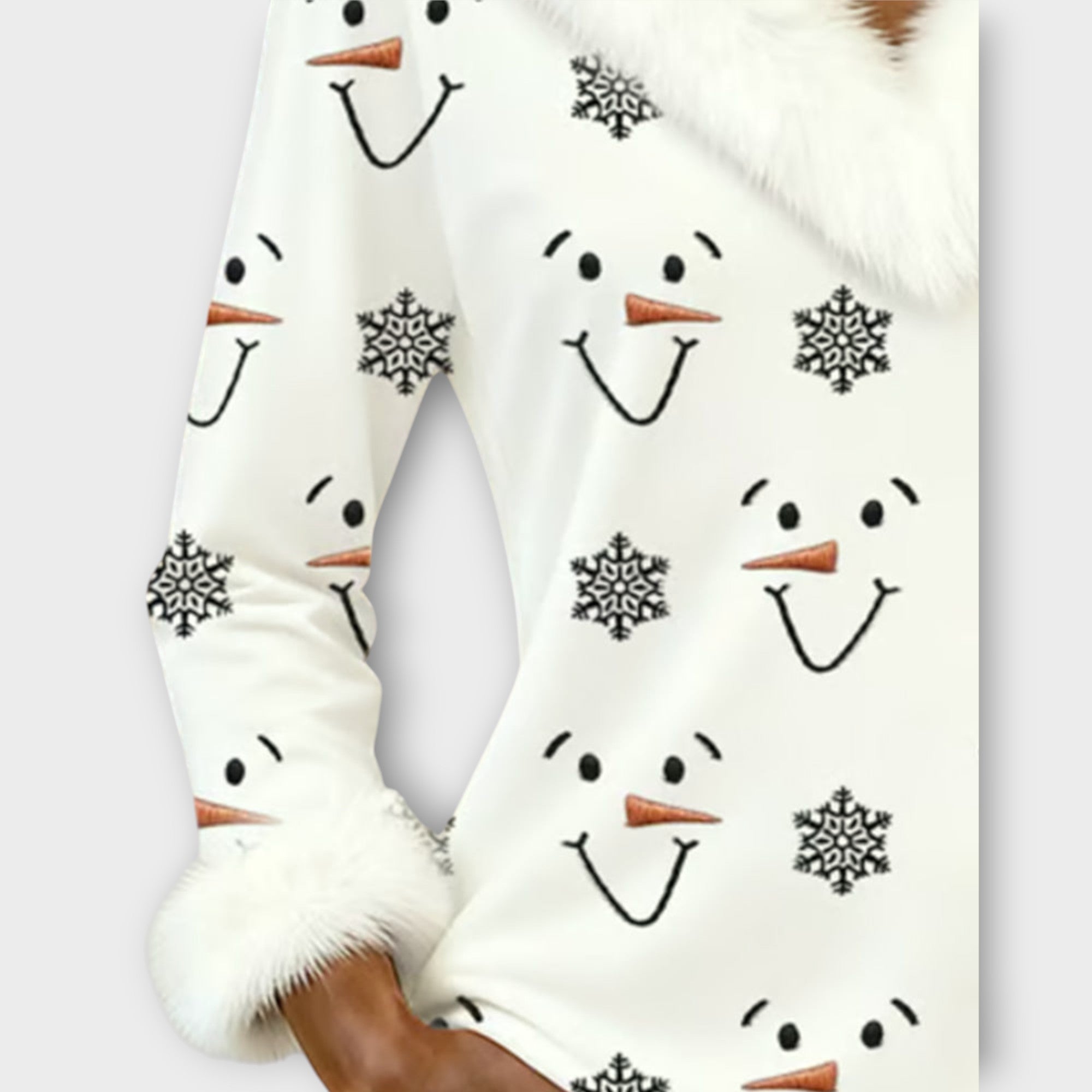 Sváteční top Frosty Smile z umělé kožešiny