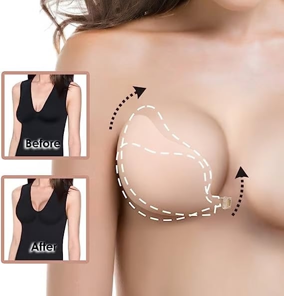 SecretLift - Adhesive Backless Push-Up Bra with Front Clasp