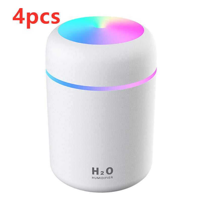 USB Cool Mist Humidifier with LED Light for Bedroom and Desk