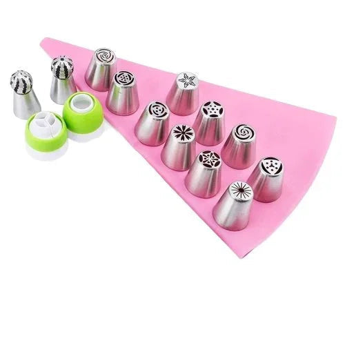 BloomCrest — Russian Piping Tips Set for Floral Cake and Cupcake Decorating