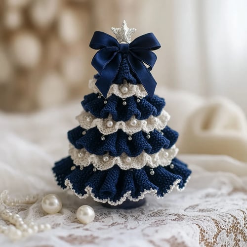 TwinkleStitch – Ručně háčkovaná vánoční ozdoba na stromeček