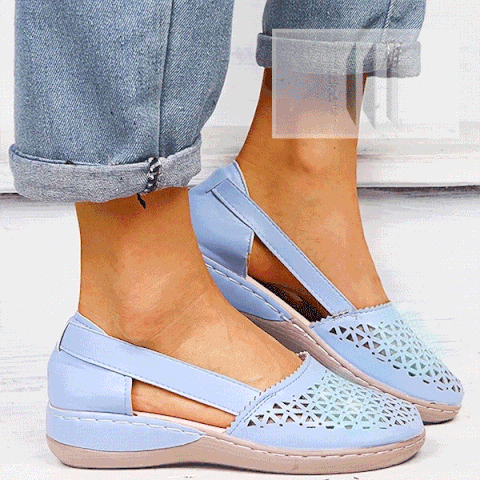 Women's Cutout Slip-On Comfort Sandals for Everyday Wear