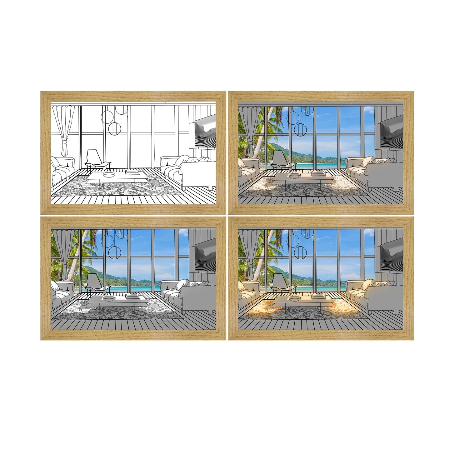 LED Picture Frame Lamp for Modern Home and Bedroom Decor