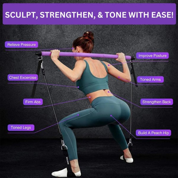 PowerSculpt Pro — Portable Pilates Bar Kit