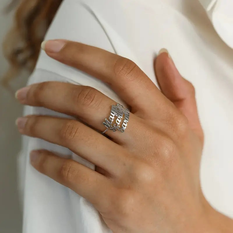 Script Name Ring – Minimal Personalized Jewelry for Everyday Wear