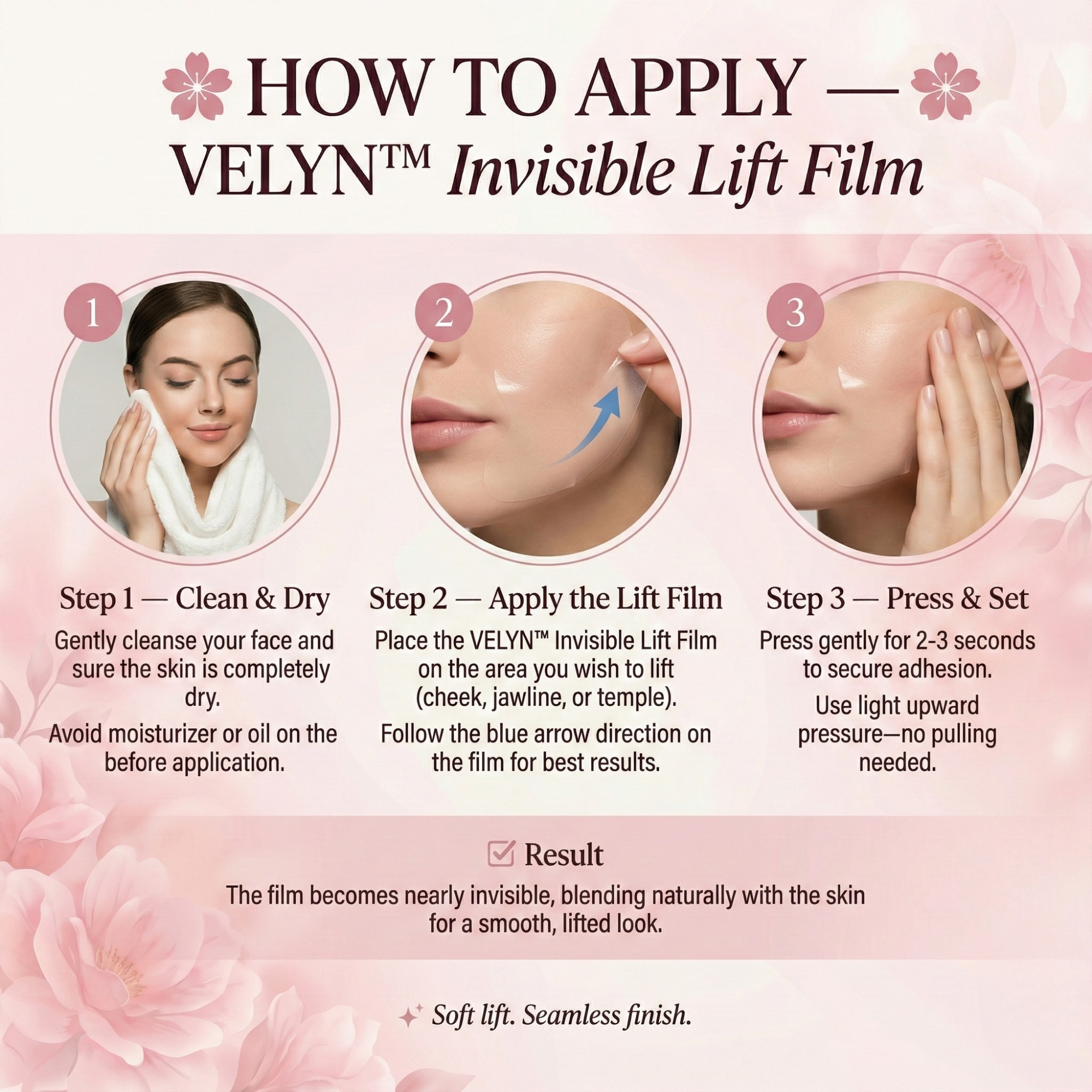 Invisible Face Lift Tape – Instant Lift & Contoured Appearance in Seconds
