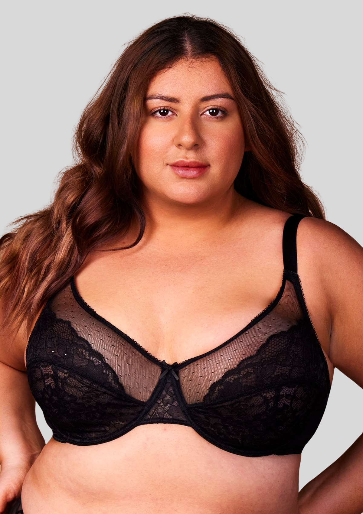 CurveLuxe - Lace Support Bra