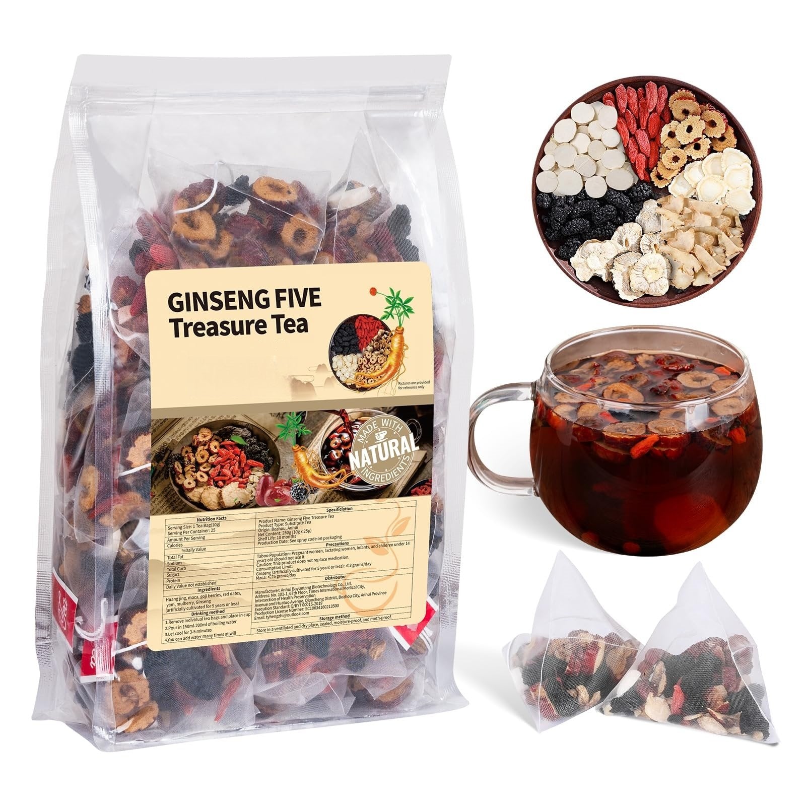 Ginseng & Mulberry Herbal Tea Blend