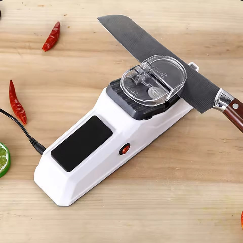 Rechargeable Electric Knife Sharpener with Grinding Wheels