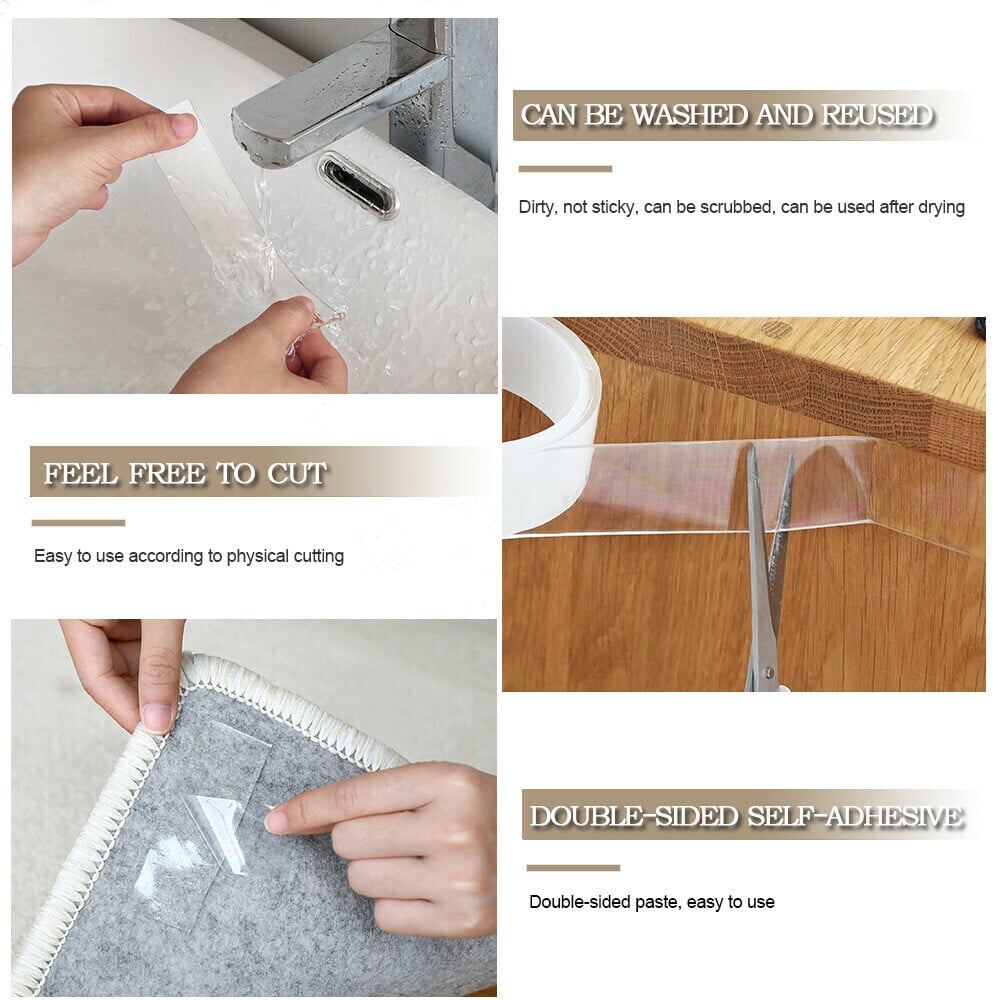 Heavy Duty Double-Sided Mounting Tape for Home & Office