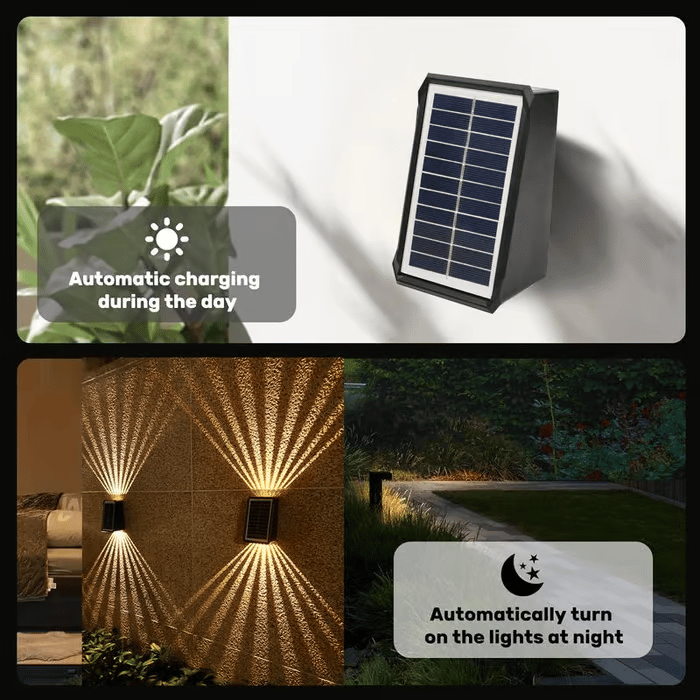 Solar Up & Down Outdoor Wall Lights