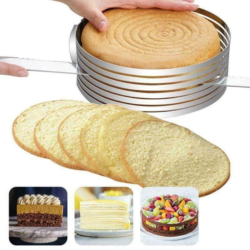 LayerMaster — Adjustable Cake Ring for Even Cake Layers and Baking Projects