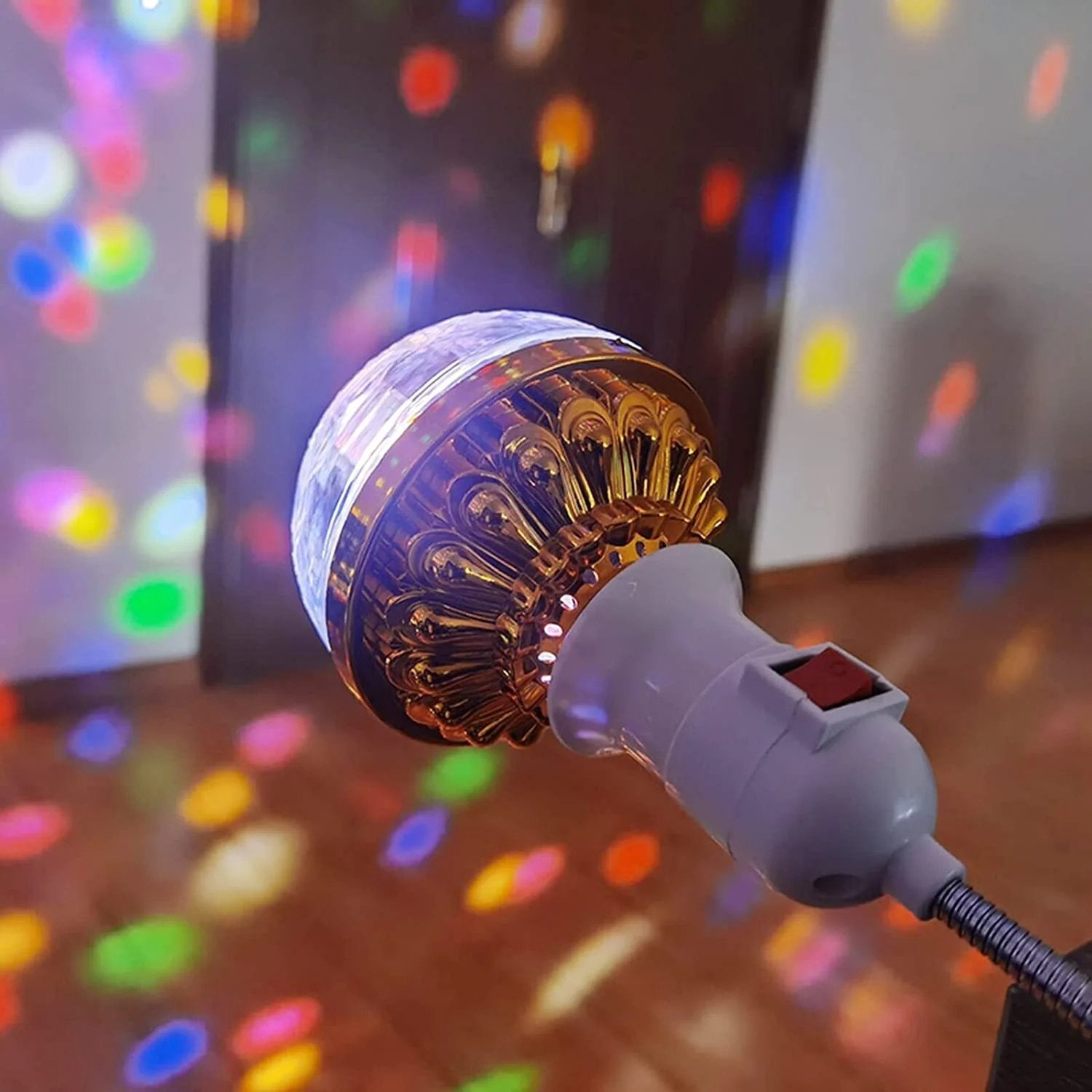 GlowBlast - Rotating RGB LED Light Bulb