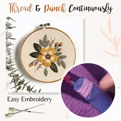DIY Punch Needle Embroidery Kit for Creative Craft Projects