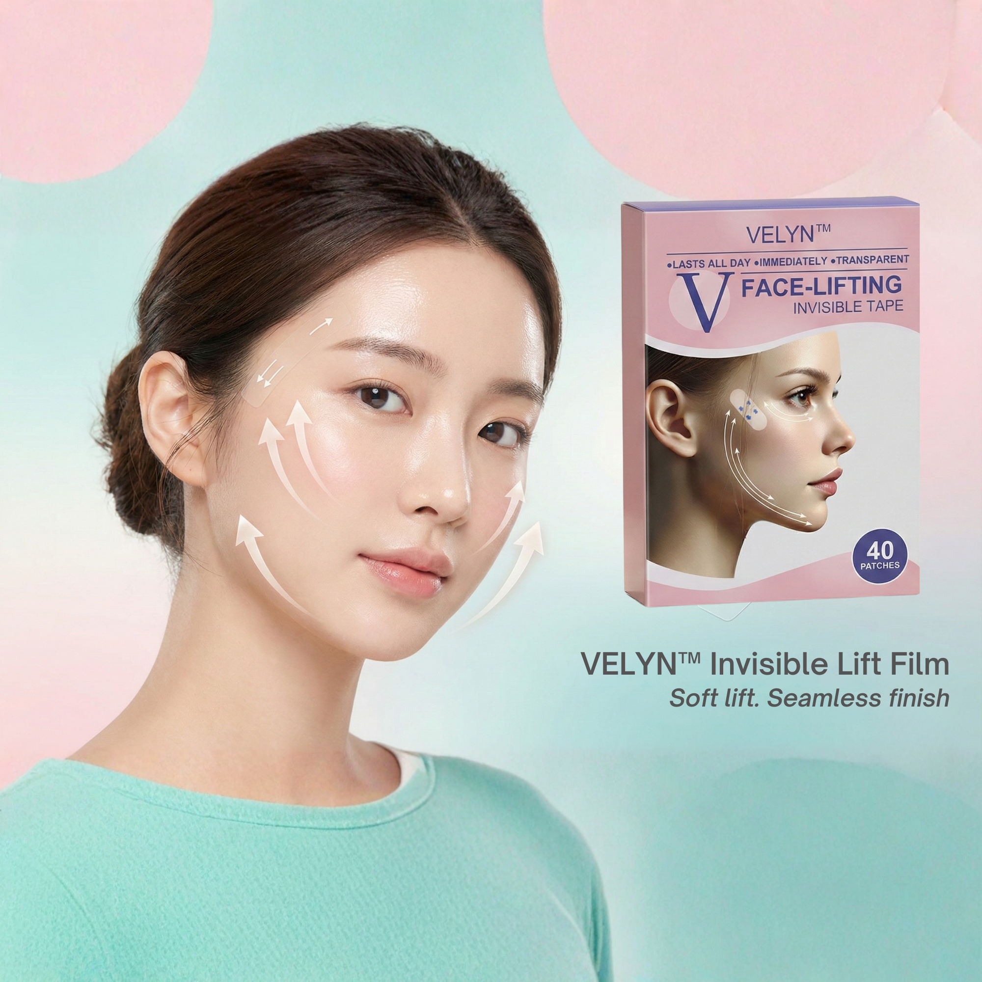Invisible Face Lift Tape – Instant Lift & Contoured Appearance in Seconds
