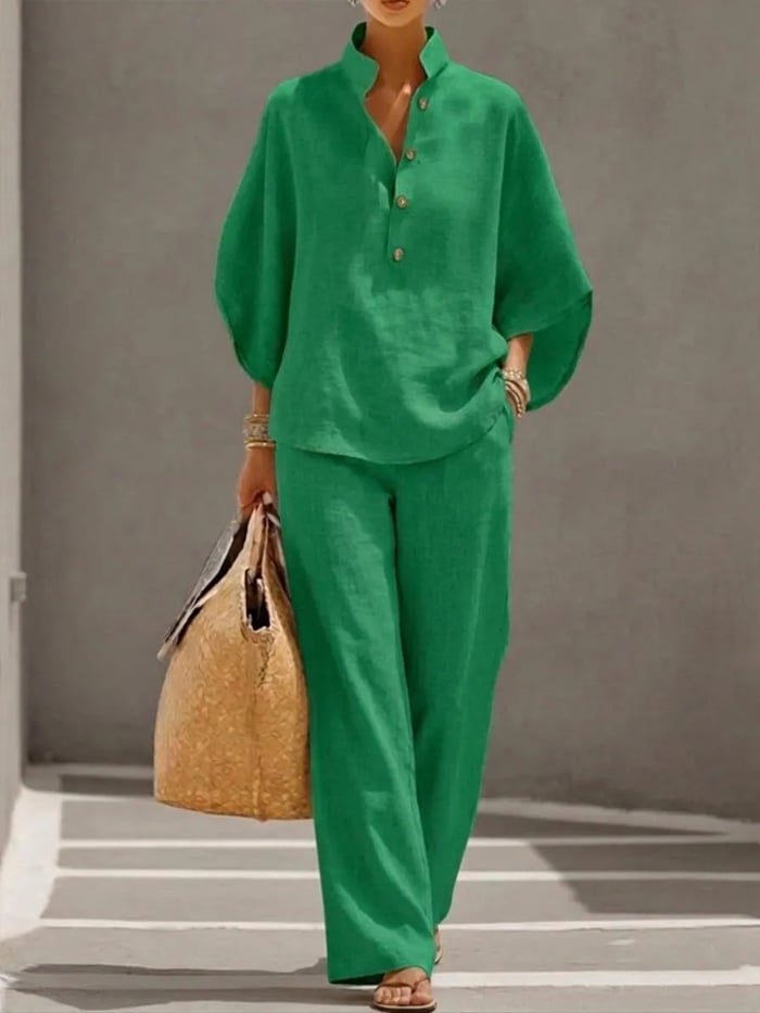 EasyAura - Γυναικείο άνετο σετ loungewear 2 τεμαχίων