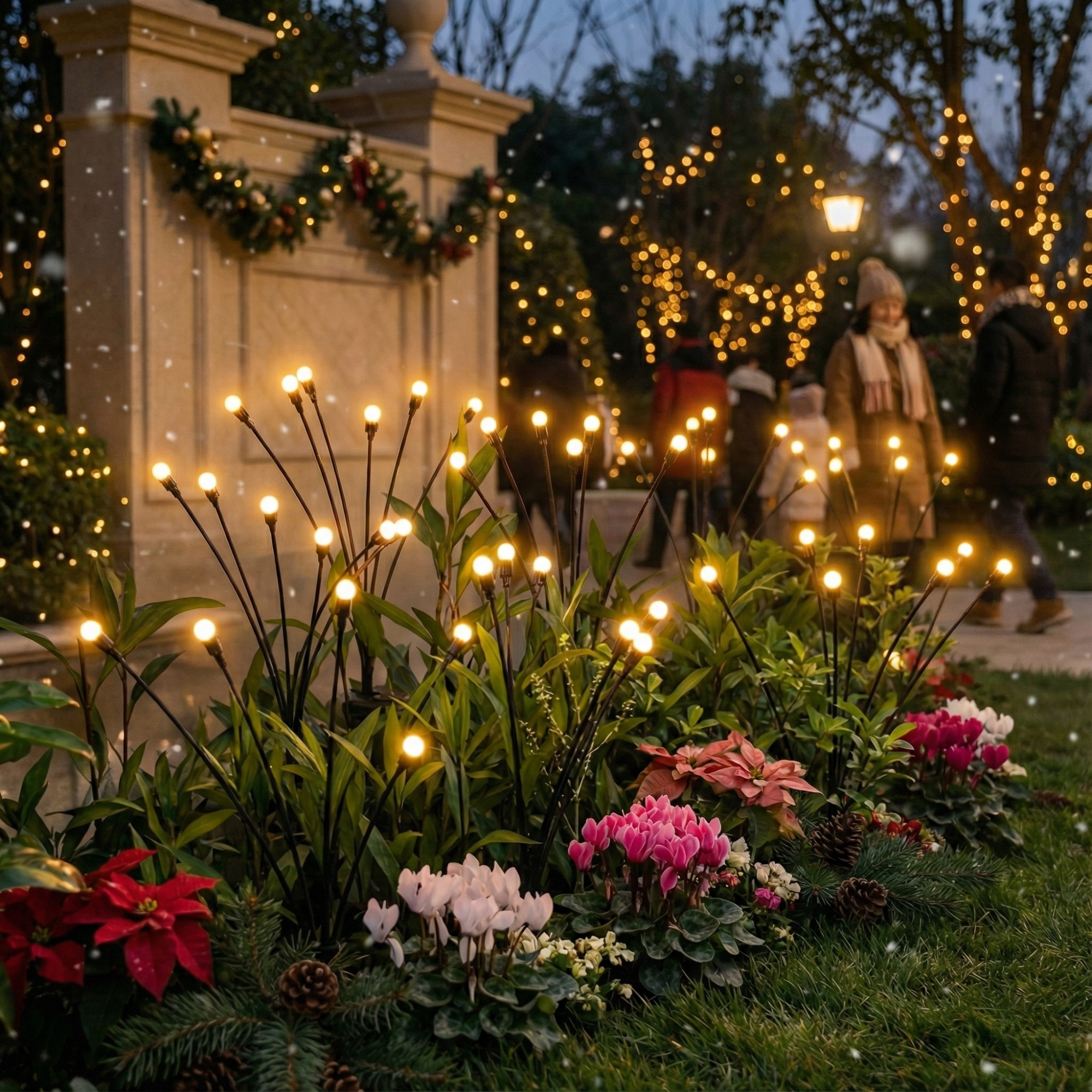 GlowBurst - Solar Garden Firework Lights