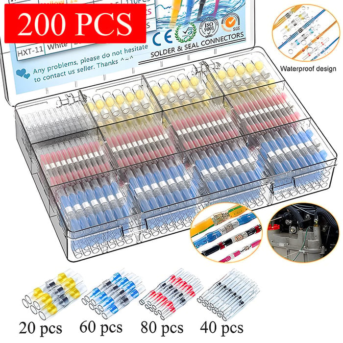 AquaSeal - Heat Shrink Solder Wire Connector Kit