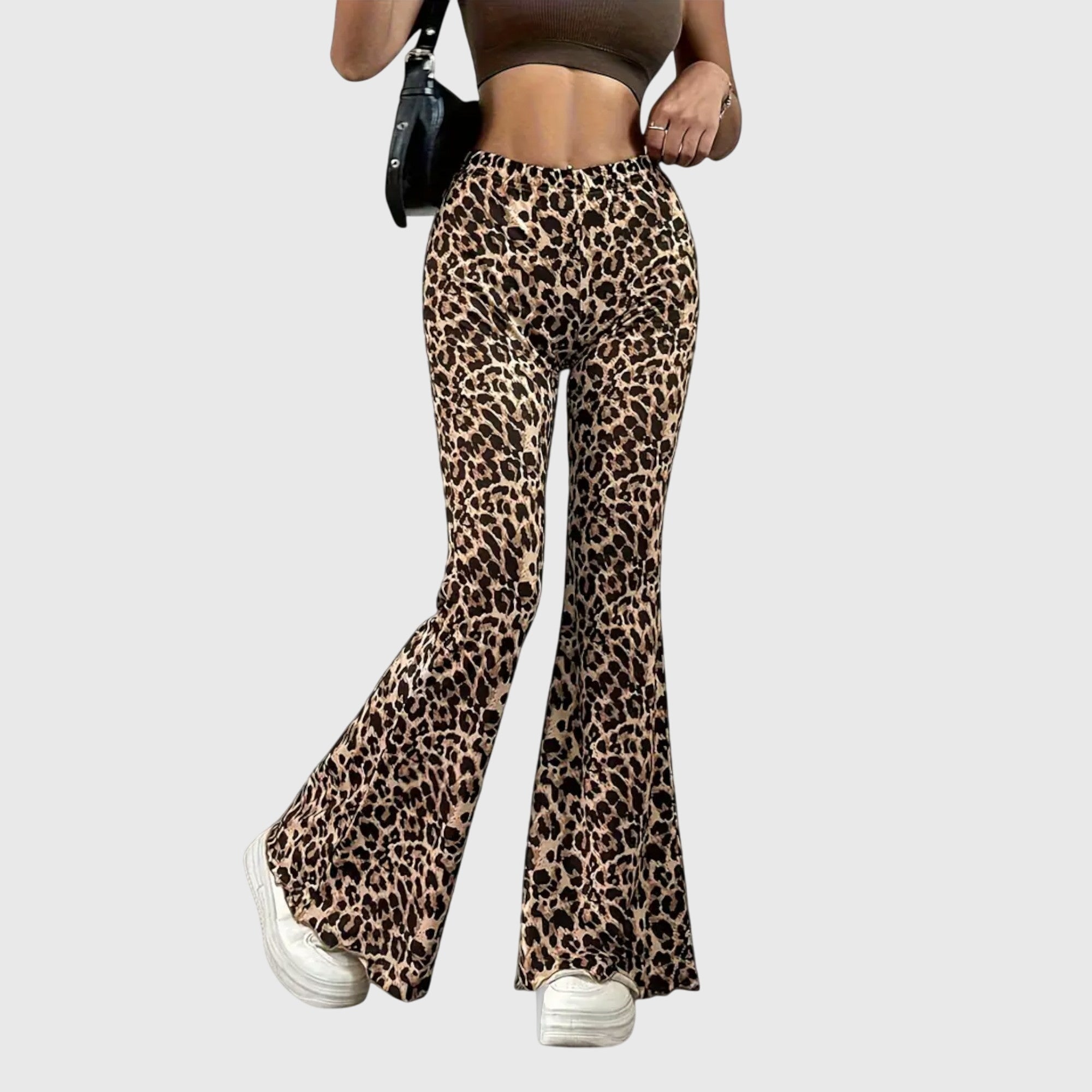 Aliyah - Leopard Bootcut Pants