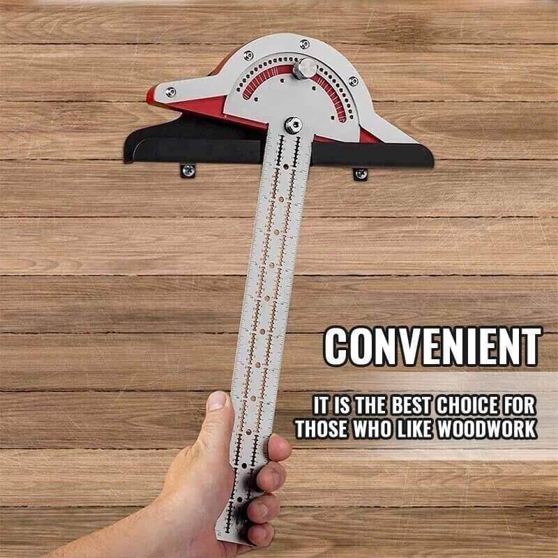 AccuRuler Adjustable Angle Measuring Ruler for Woodworking