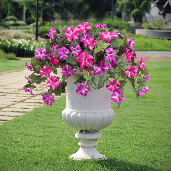 EverBloom Artificial Petunias – Lush Hanging Floral Décor
