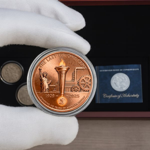 Pamětní mince k poslednímu centu s Lincolnem – Filadelfská mincovna 11/12