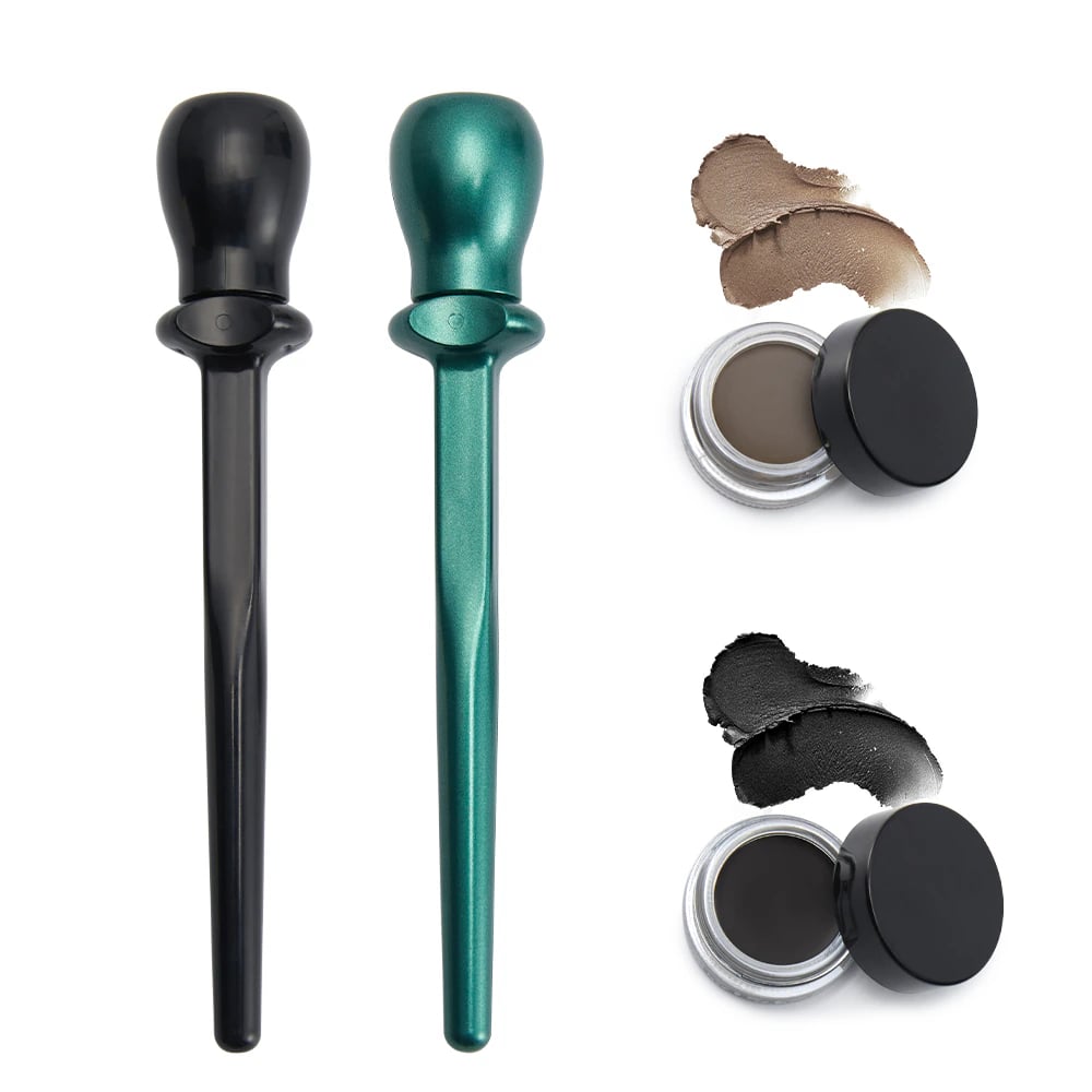 VelvetWing - Cream Eyeliner Set with Curved Applicator