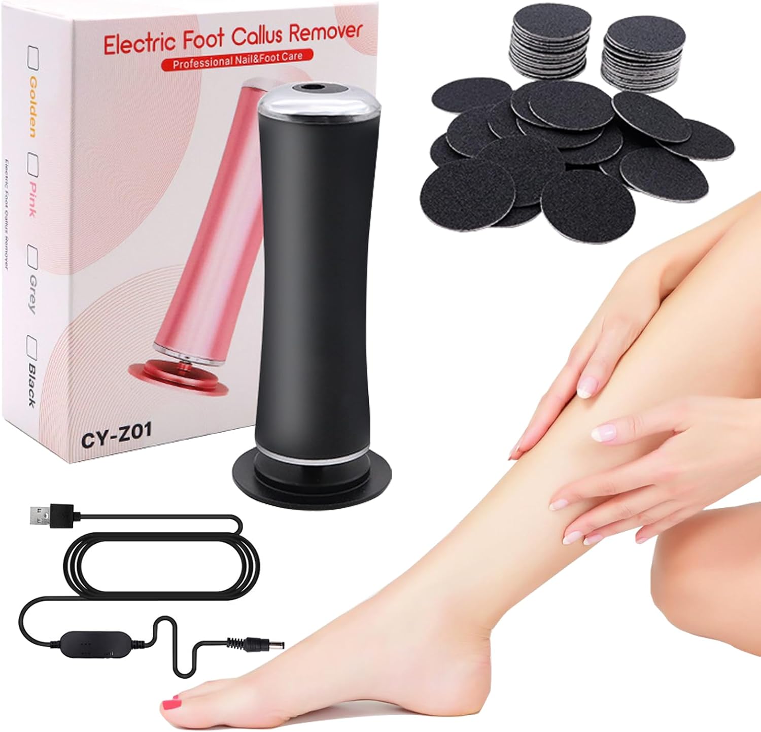 VelvetStep — Electric Callus Remover for Feet
