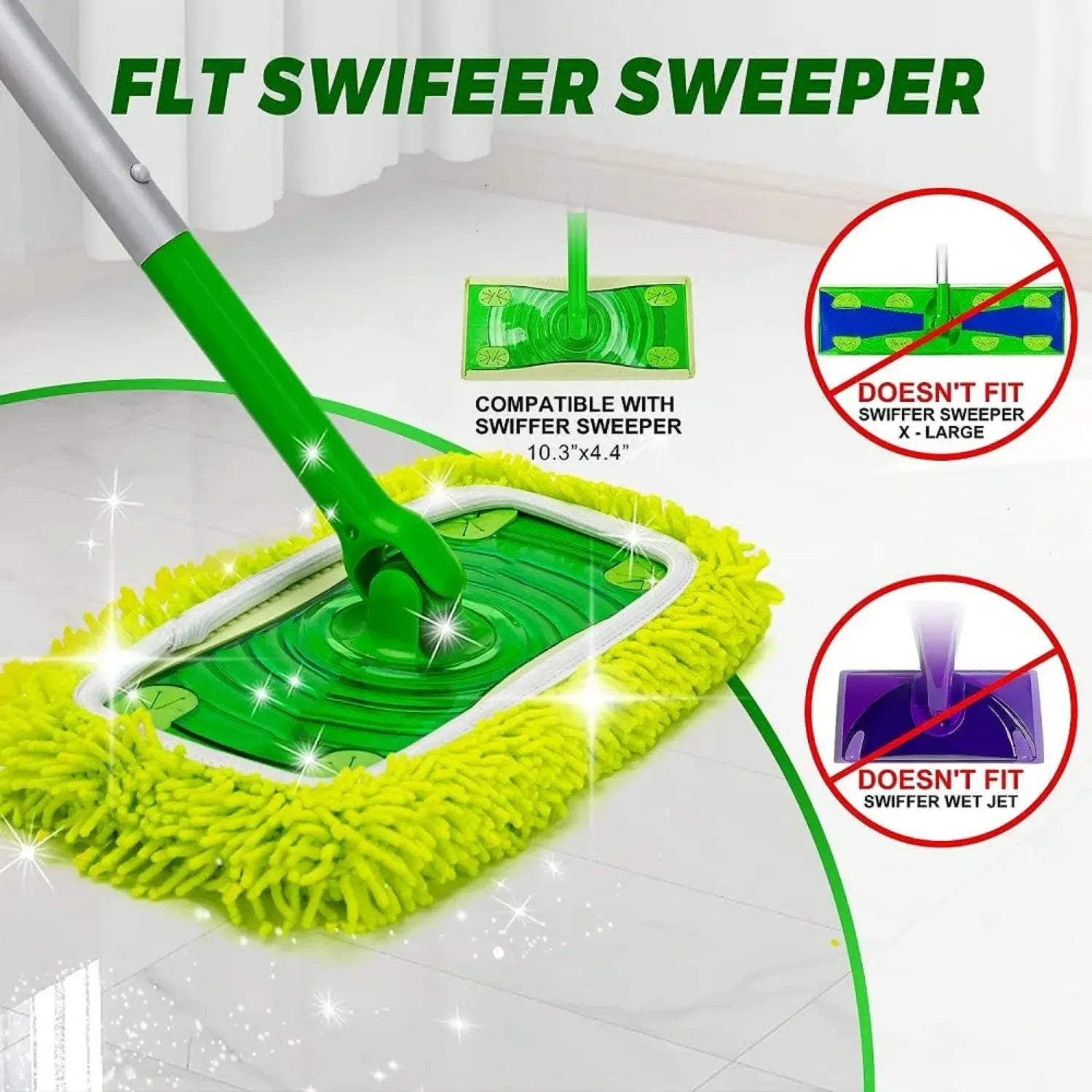 EcoSwipe – Náhradní doplňovací podložky na mop k opakovanému použití
