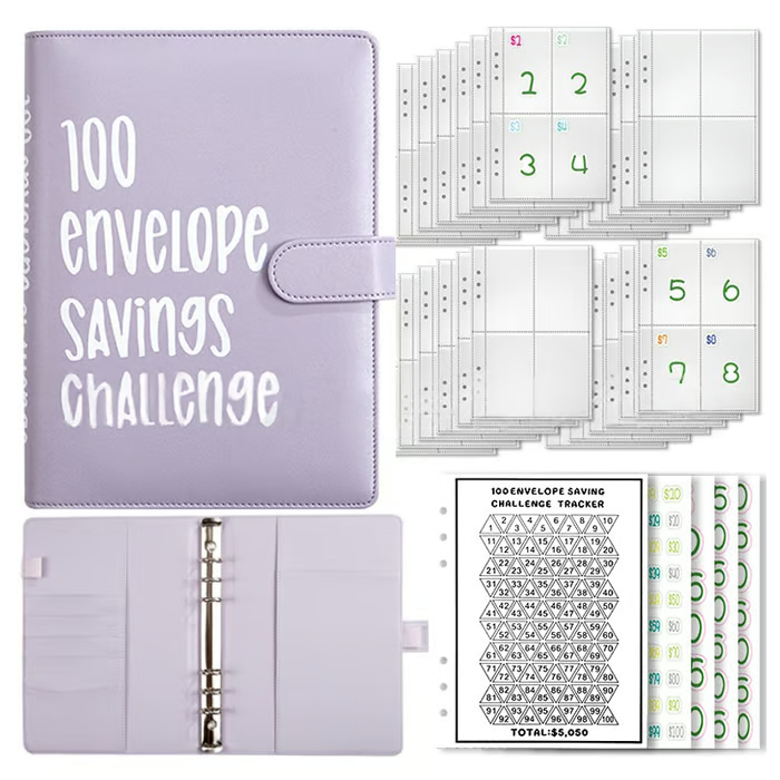 SaveWise – Cash Savings Binder – 100 Envelope Budget Challenge System