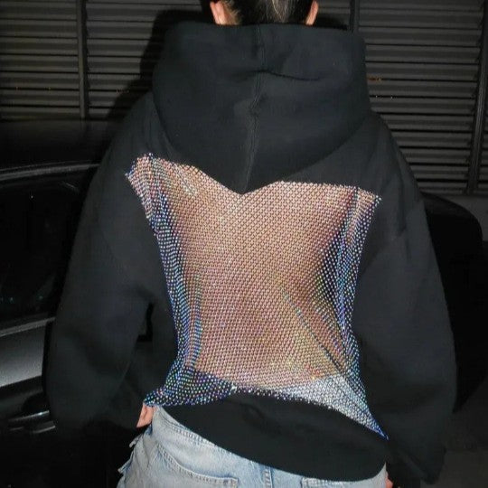 AuraVibe - Oversized Hoodie with Statement Back Detail