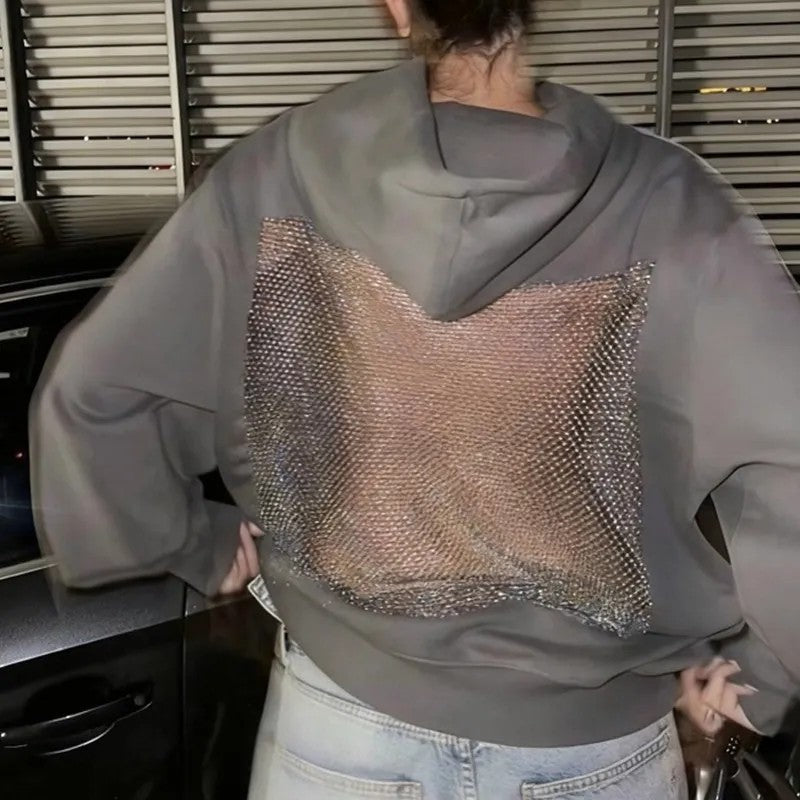 AuraVibe - Oversized Hoodie with Statement Back Detail