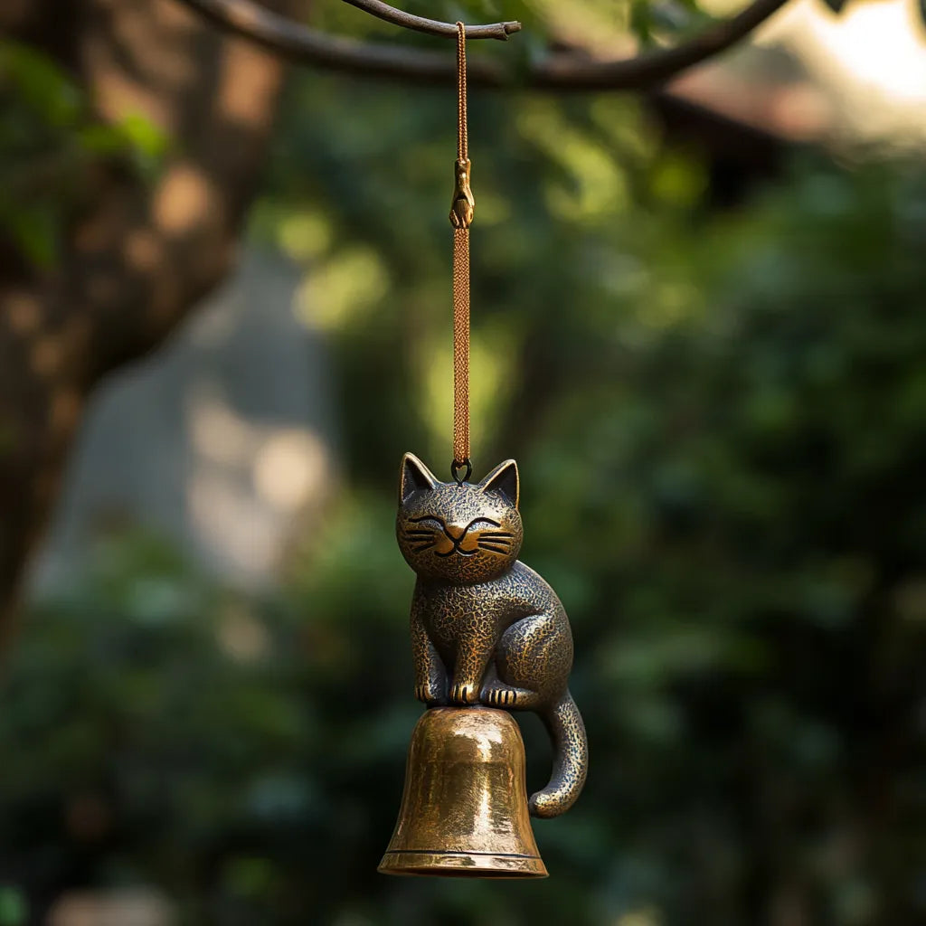 ChimeWhiskers - Cat Wind Chime with Bell