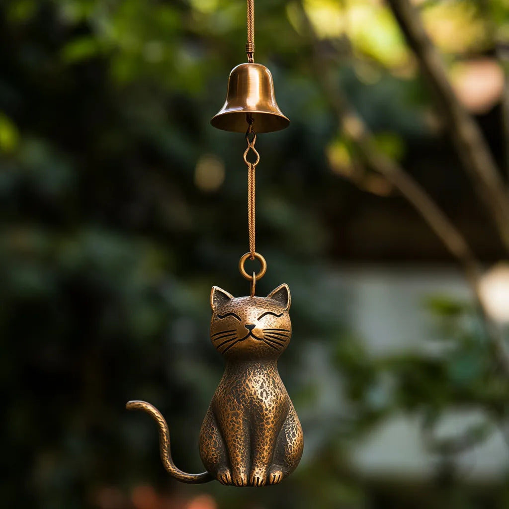 ChimeWhiskers - Cat Wind Chime with Bell