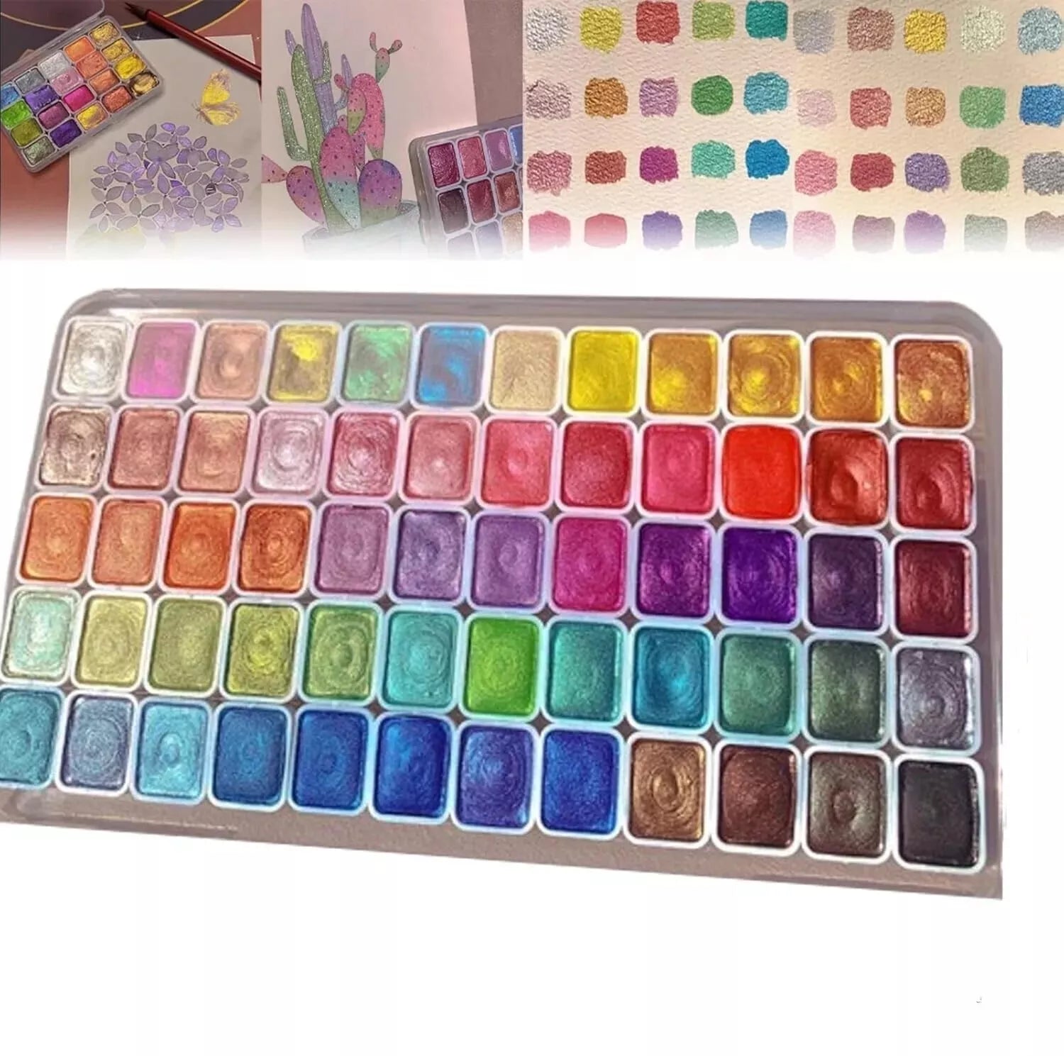 Kolorful Pearl Pigments – Shimmer Watercolor Paint Set