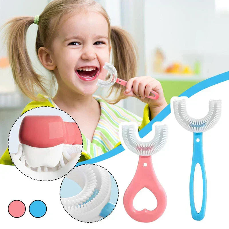 BrightSmile Buddy – dětský zubní kartáček ve tvaru U