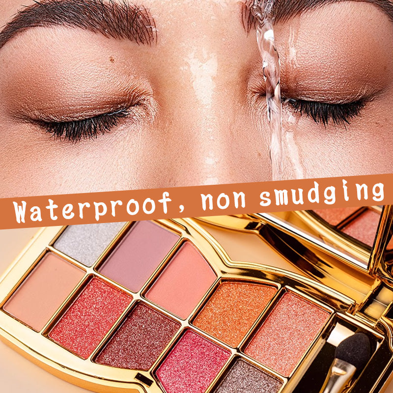 GlamGlow - 10-Color Glitter Eyeshadow Palette