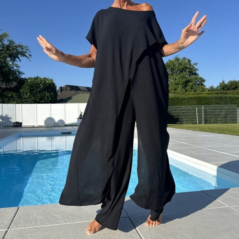 Gabbie - Elegantní dvoudílný komplet s odhalenými rameny