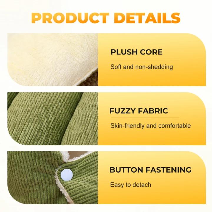 Cozy Plush Pet Cave Bed for Cats and Small Dogs