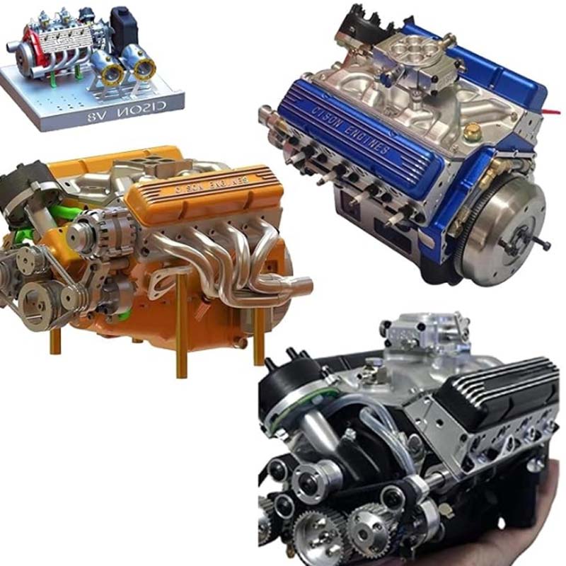 V8Craft – stavebnice mechanického modelu motoru V8 k sestavení