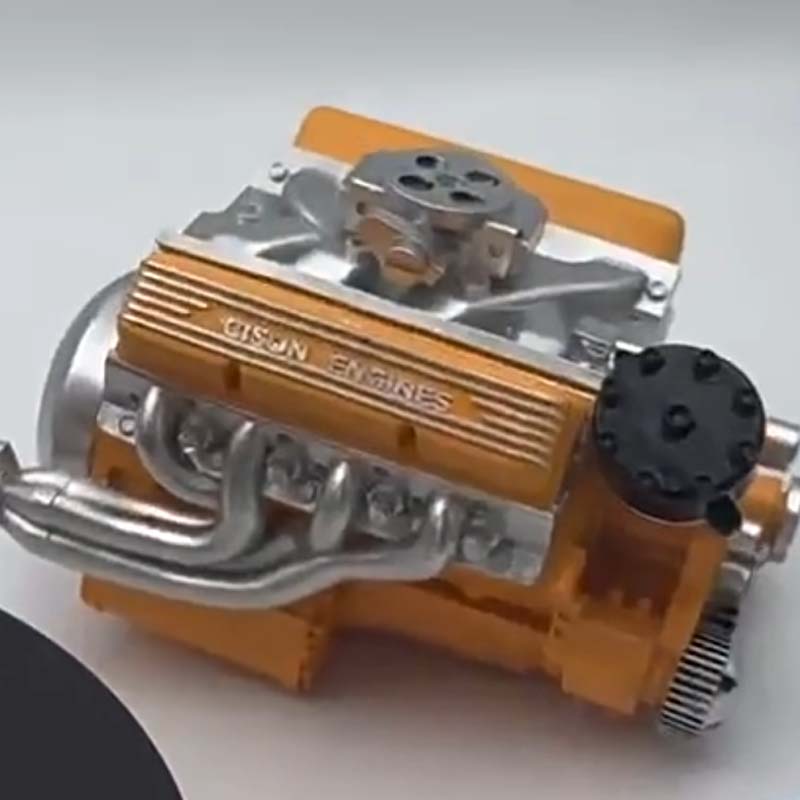 Mechanická stavebnice modelu malého osmiválcového motoru OHV V8 s blokem válců